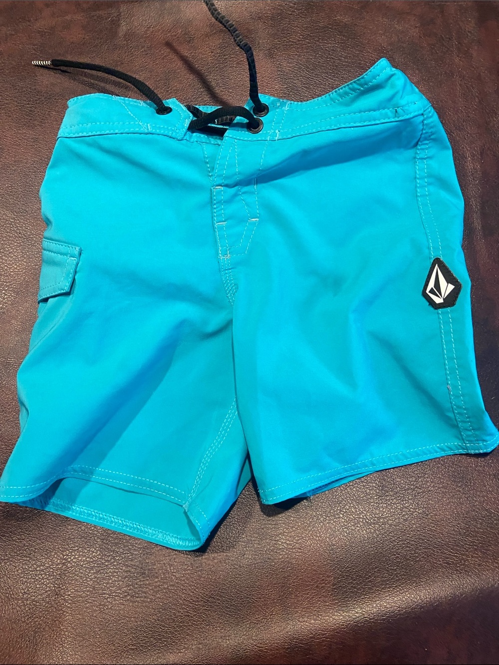 Volcom Boys Bright Turquoise Swim Trunks